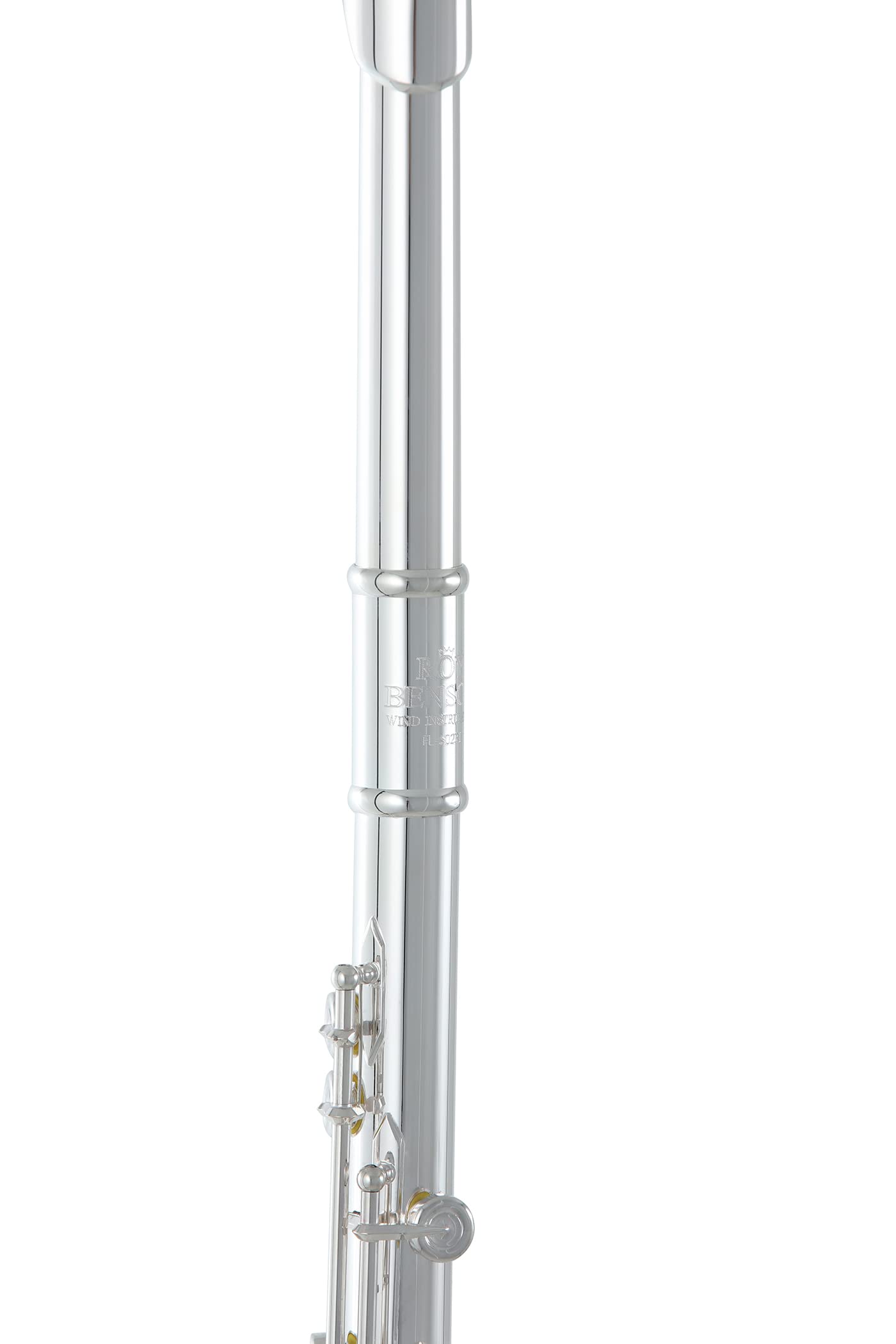 Roy Benson flauto traverso FL-602RI (costruzione in nichel argentato, design del coperchio a punta, tampone PISONI, flauto di qualità superiore, per una qualità del suono professionale)