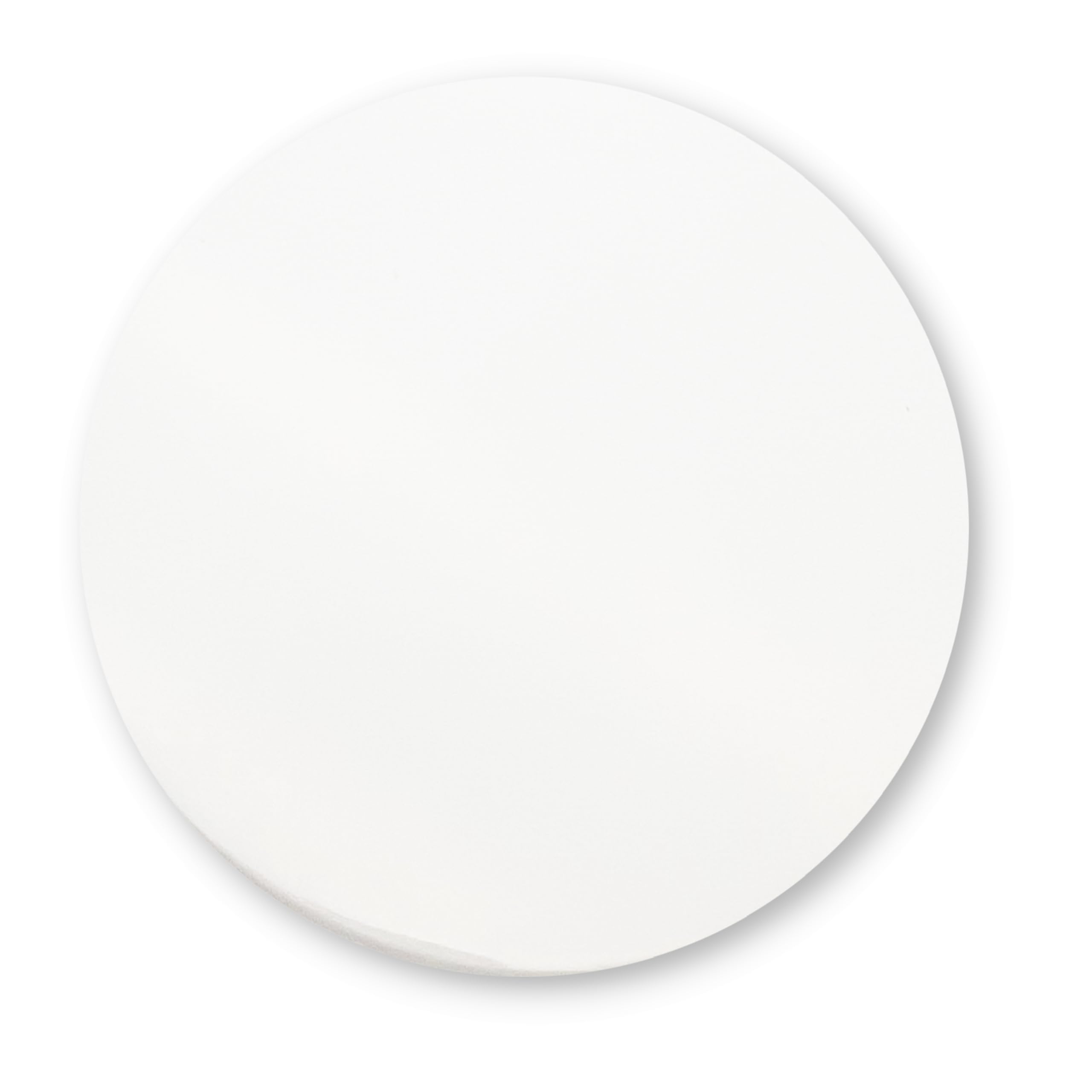 Lot de 48 dessous-de-verre ronds vierges en céramique de 10,5 cm avec base en liège MDF résistant à la chaleur, surface lisse pour impression personnalisée