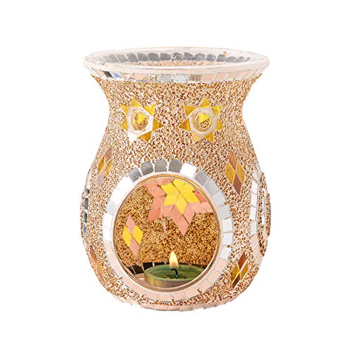 Quemador Aceites Esenciales con Cuchara De Velas Quemadores De Aceites De Estrella Quemadores De Aceites Quemadores De Aceites Esencial Ceramica Candelabros Decorativos De Velas para Esencias para Y Cover