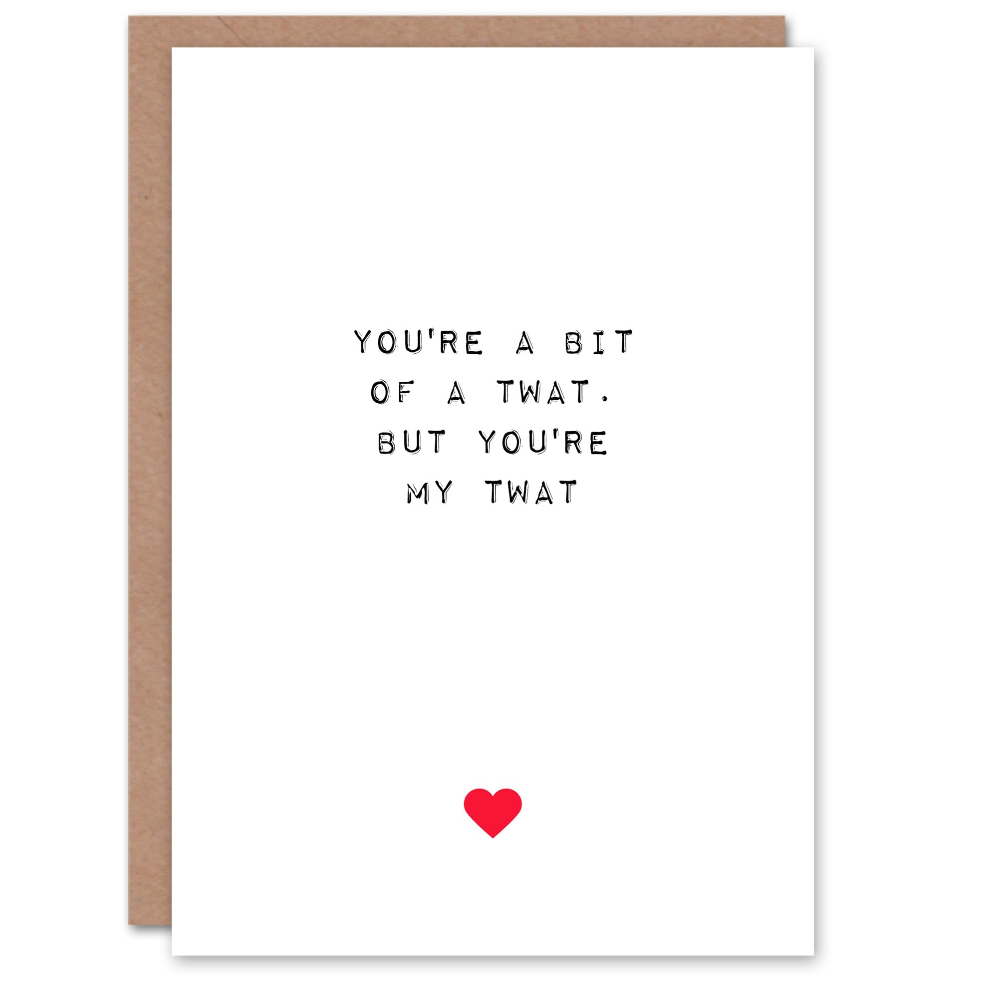 Artery8 Greeting Card - Funny Husband Anniversary Card - White
