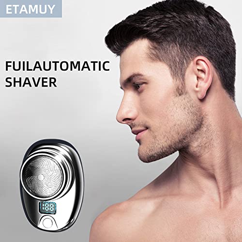 Mini Electric Razor For Men,Mini Shaver Portable Electric Waterproof Shaver,Pocket Portable Electric Shaver, Men's Foil Shavers Usb Rechargeable Shaver (Silver) #TOP3