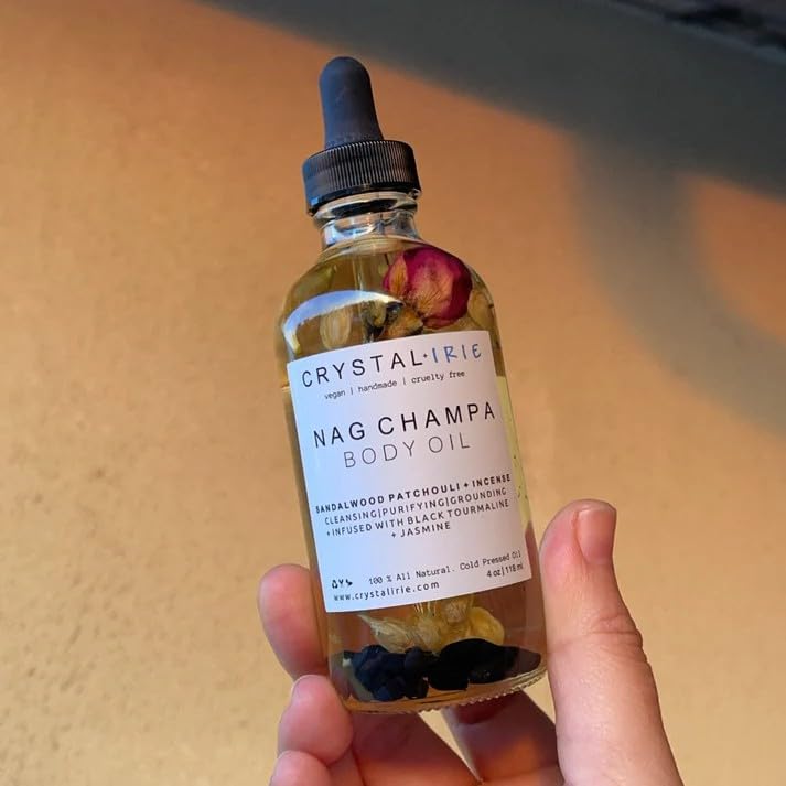 Crystal Irie Nag Champa Body Oil – Moisturizing Ritual Oil