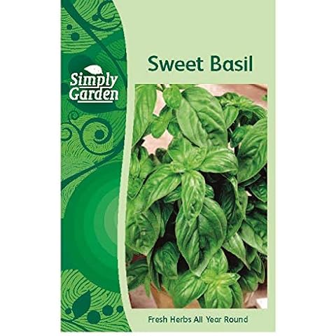 Simply Garden Sweet Basil Herb Seeds Cover