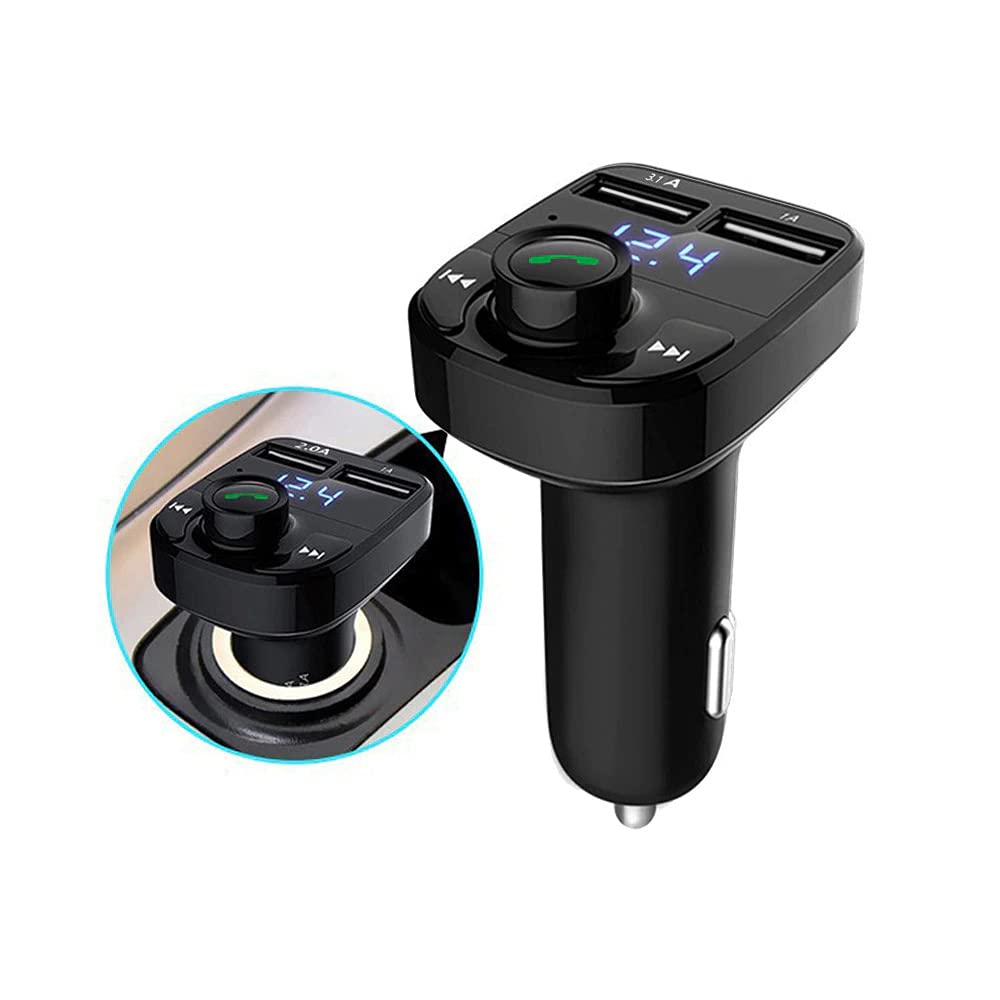 Kit inalámbrico Bluetooth manos libres del coche del transmisor de FM MP3 del reproductor dual USB cargador