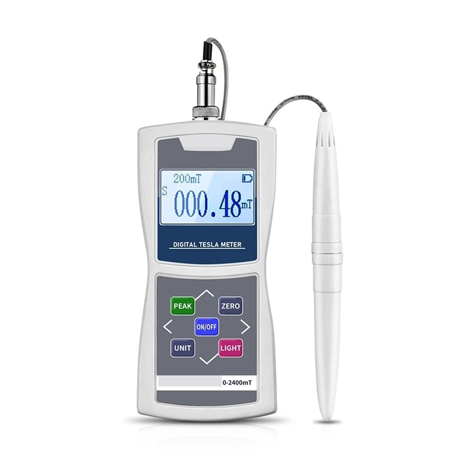 Digital Gaussmeter Standard Radial Hall Probe High Accuracy Sensitive Surface Magnetic Field Tester for Industrial Inspection(AMST-5)
