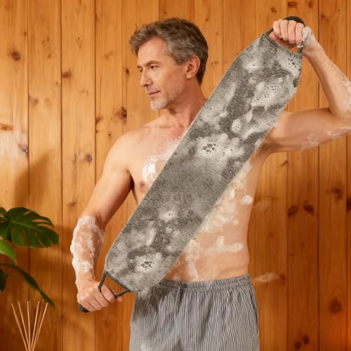 Miniatura 7 de Toalla Exfoliante Corporal: Toalla De Ducha Exfoliante, Y Absorbente, Limpiador De Viaje De Limpieza Profunda, Pulidor De Piel, Toalla De Lavado De Espalda Reutilizable Para Amantes