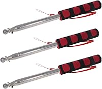 Vista 53 de Othmro 4 punteros telescópicos huecos para profesores, puntero de enseñanza para aula, puntero retráctil de mano de metal de longitud extendida