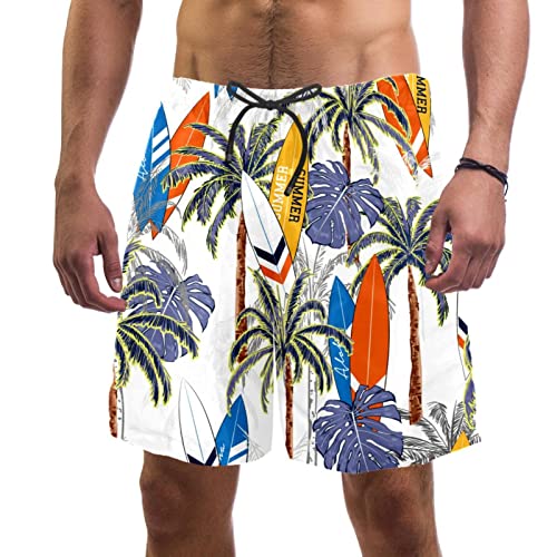 Maillot de bain pour hommes HadHfun, un short de plage léger imprimé planche
