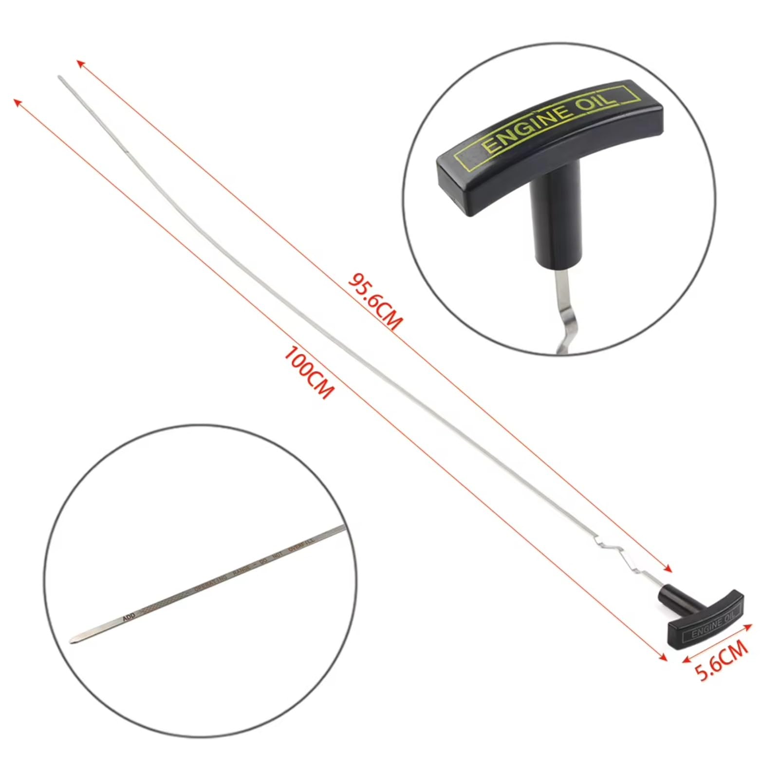 Asta di Livello Olio Motore per Econoline Super Duty 1997-1999 e Excursion 2000-2003, 956 mm, per Auto, 7.3L, codice F81Z6750DA.