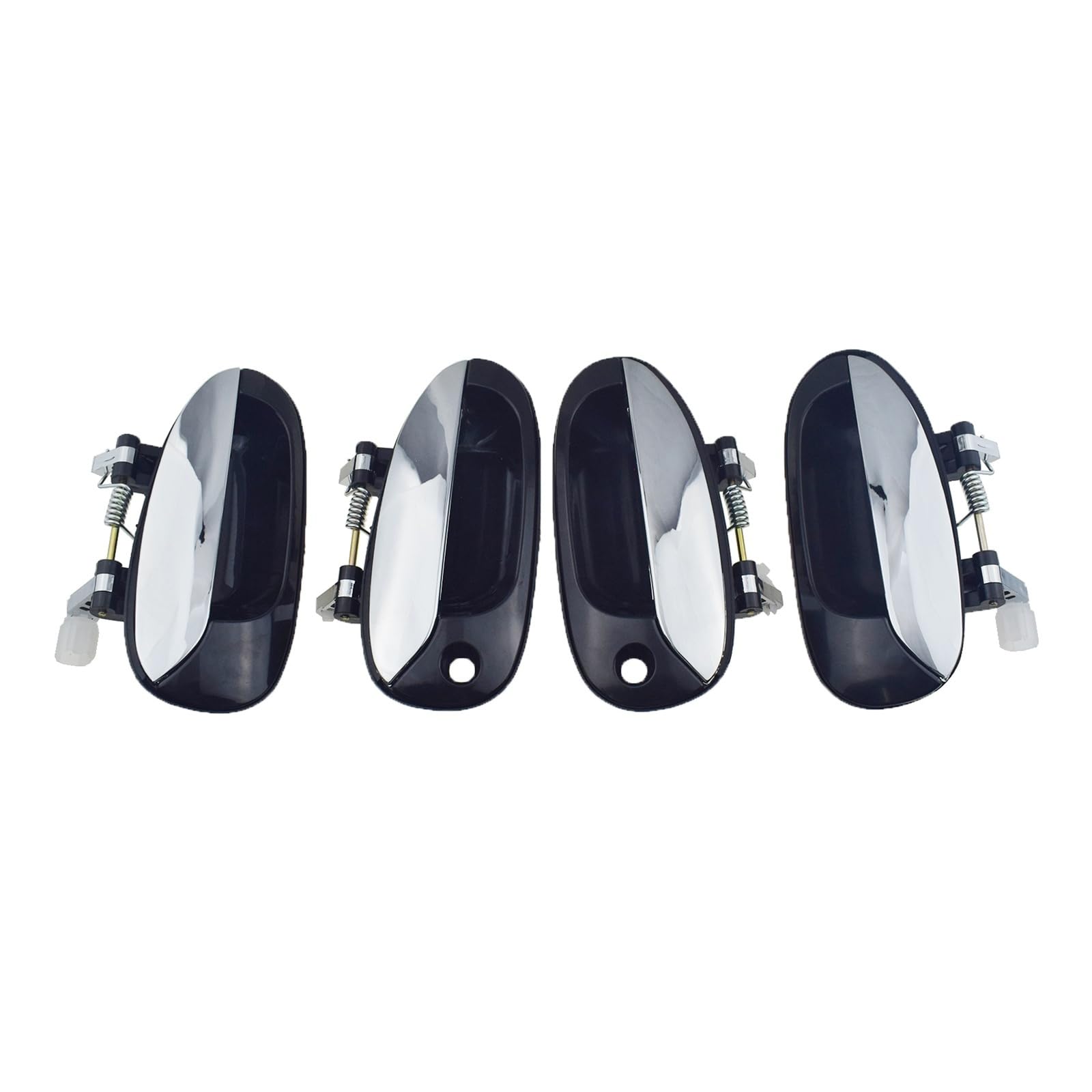 Esrqre Car Side Outer Door Handle for Kia for Carens 2002-2006 Outside Chrome Door Handle Front Rear Left Right 0K2FB-58410 0K2FB-59410 0K2FB-72410 0K2FB-73410