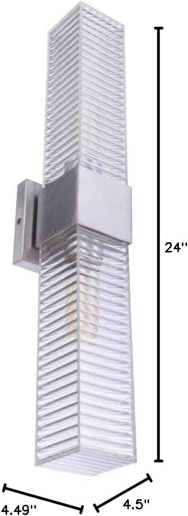 Craftmade Ridge Large Wall Mount Satin Aluminum
