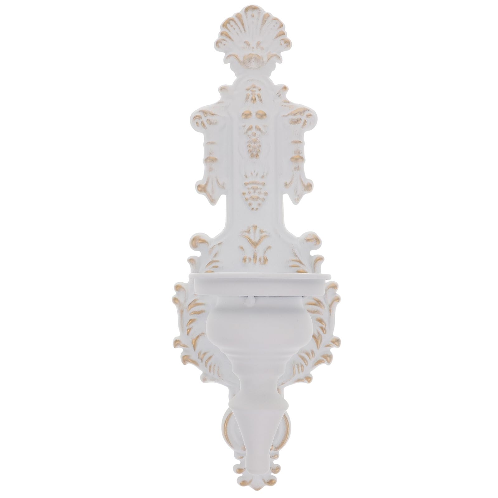 Candelabro de pared vintage blanco retro para decoración del hogar