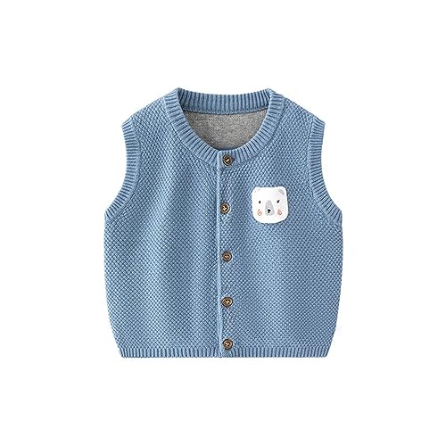 Baby Girls Boys Sweater Vest Cute Sleeveless Button Front Cardigan Kids Cable Knit Vests Crop Top Fall Winter Outfits2