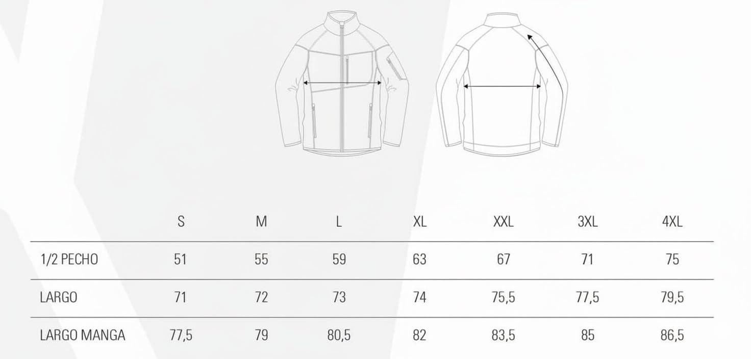 Workteam Softshell Especial Caza y Pesca con Múltiples Bolsillos e Interior Polar Unisex