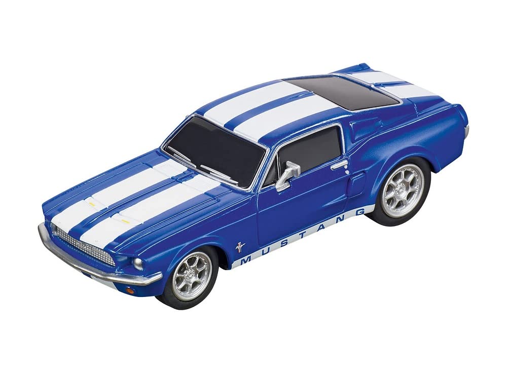 Carrera - 20064146 GO!!! Ford Mustang '67 - Racing Blue I Rennbahnen und lizensierte Slotcars | bis zu 2 Spieler | Für Jungs und Mädchen ab 6 Jahren & Erwachsene