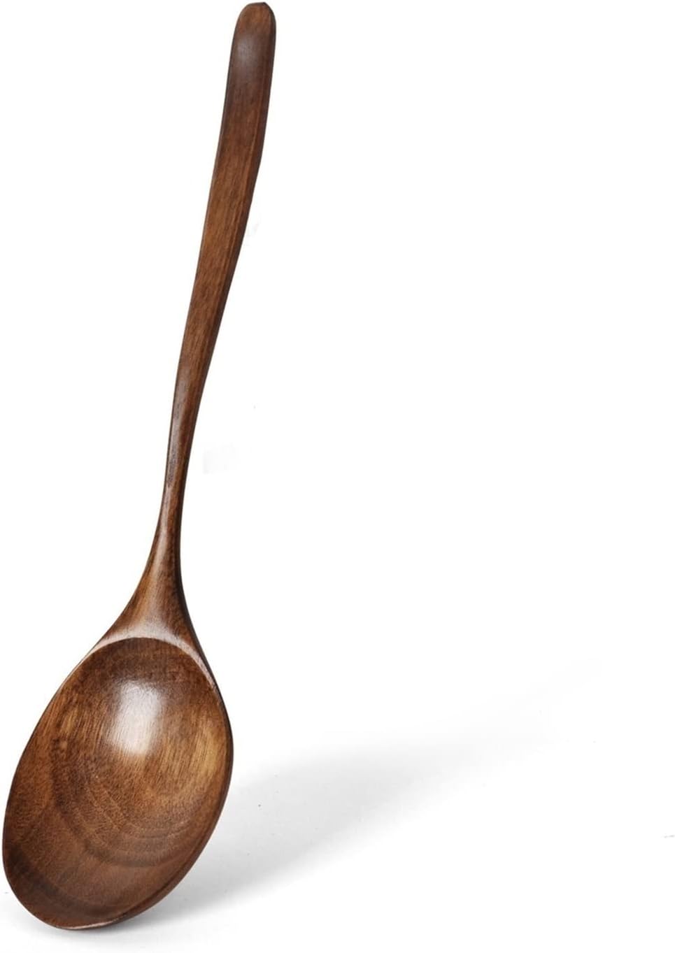 Dinner spoon set 9 Inch Wooden Spoon Nonstick Kitchen Serving Spoons Scooper Utensil Long Handle Soup Spoon for Cooking And Stirring Dinner Spoon/Soup Ladles