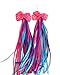 HugeDE Kids' Bicycle Bike Bowknot Streamers Scooter Handlebar Tassel Streamers for Boys Girls Blue