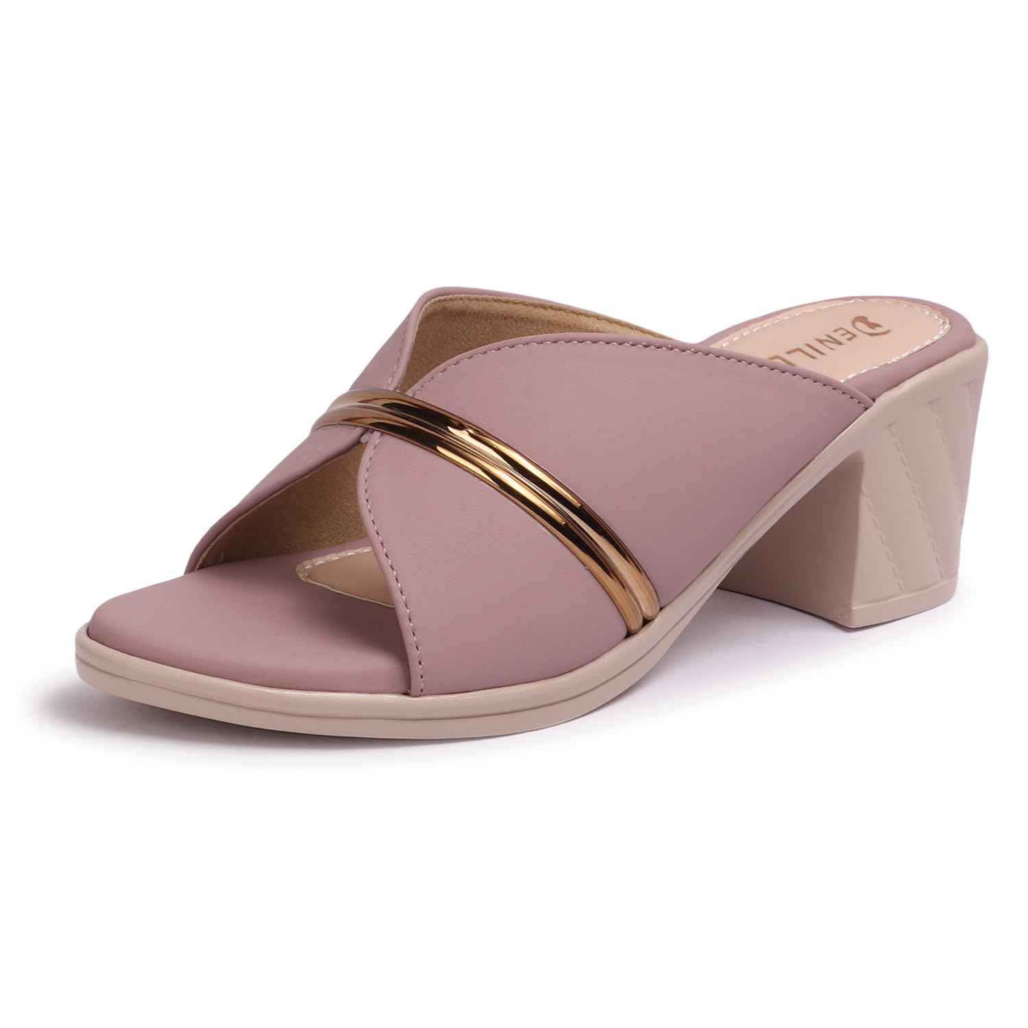 Classic Comfortable Casual Block Heel Slippers For Women & Girl-image-33