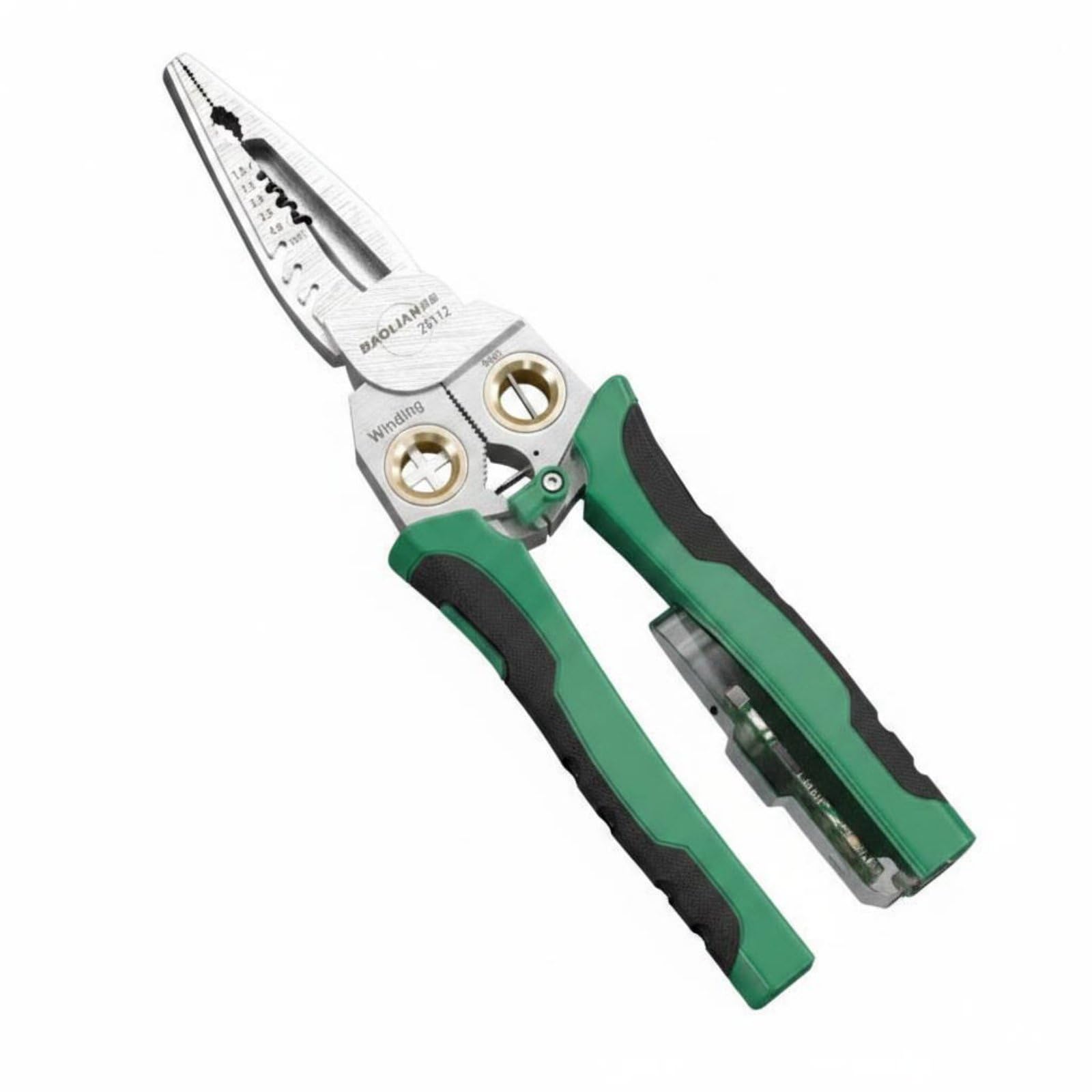 bnf® audible buzzer notify voltage detecting pliers stainless steel multifunctional wire high hardness electrician's combination tool for electricians, diy enthusiasts, with 5 tapes