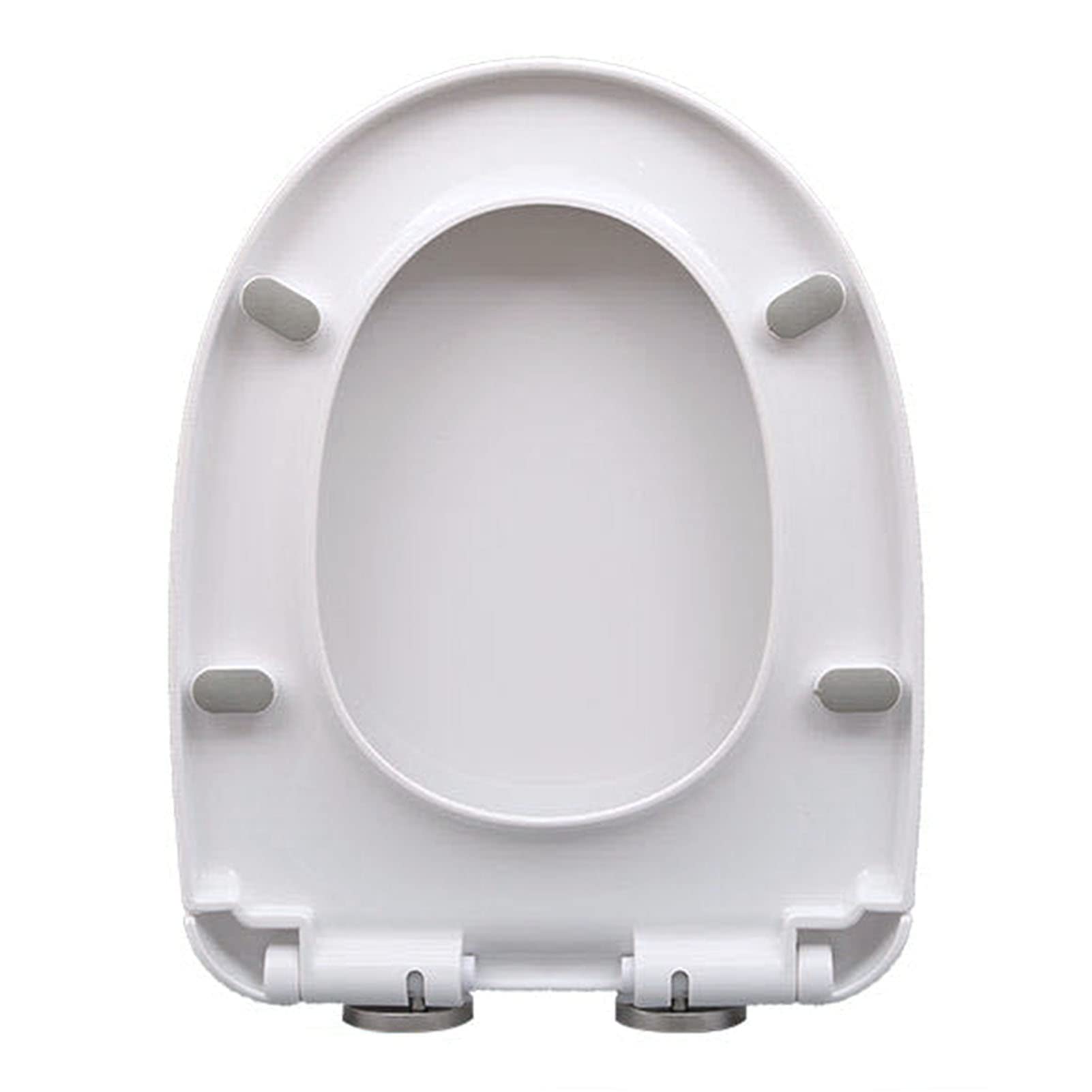 Extended Toilet seat, Quiet Closing lid, pp Plastic Cover fits u White, Adjustable, Lightweight, Durable, Portable, User-Friendly, Compact, Elongated, Close