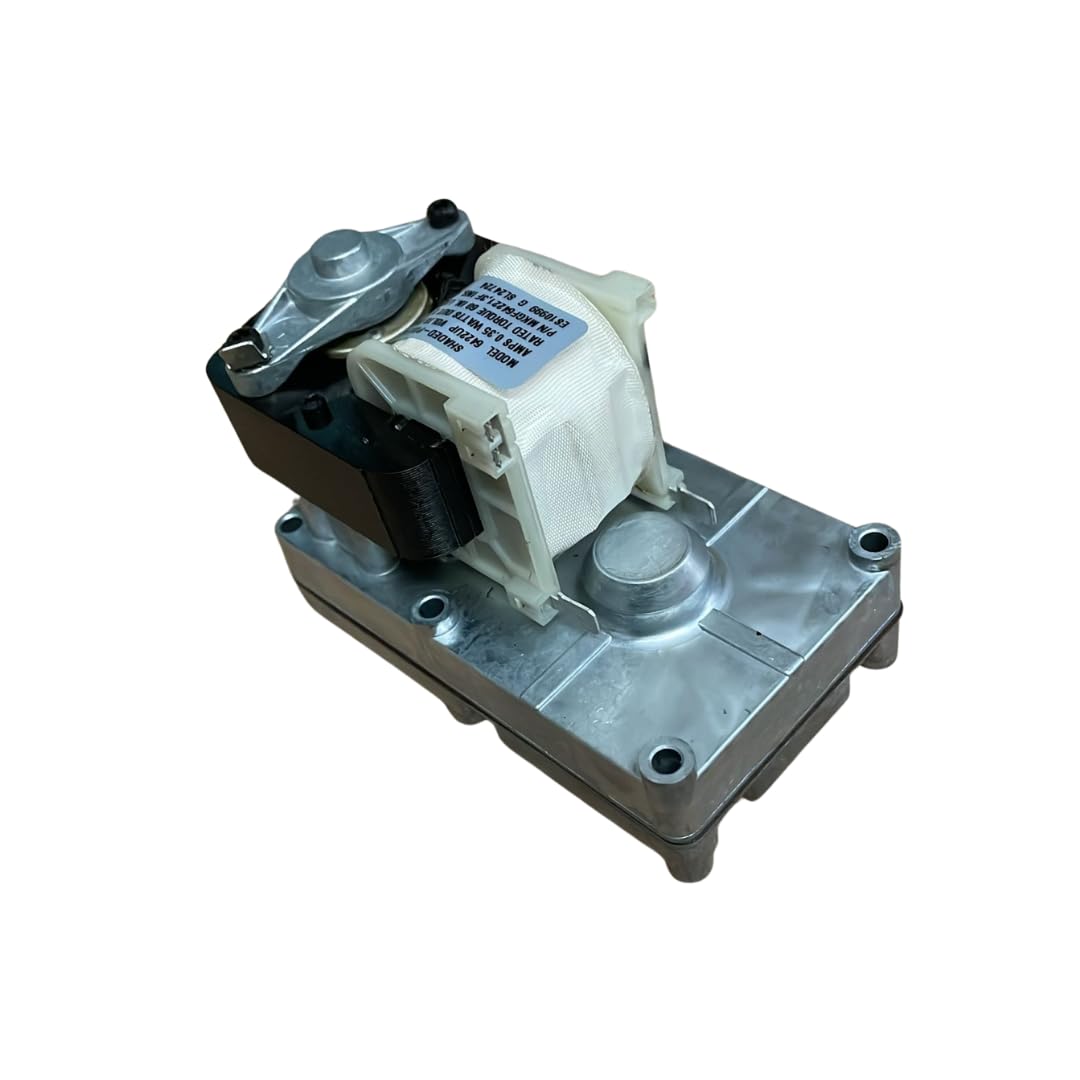 Motor de engranajes Merkle Korff S10999 para estufa de pellets, eje 9,52 mm, 1,3 rpm, sentido horario – Ref. 2101