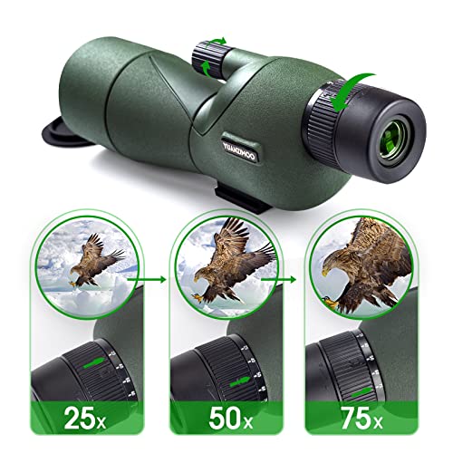 YUANZIMOO 25-75x60 スポッティングスコープ YZMspscopeGREEN の商品画像 4