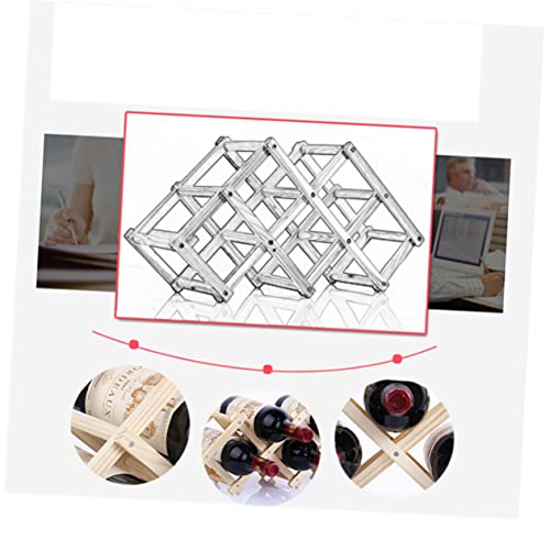Soporte de Madera para 10 Botellas de Vino de Mesa miniatura 6