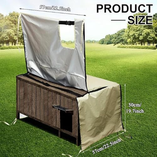 Protoence Hundezwinger Abdeckung | Mit Belüftung, Sichtschutz, In Großer Ausführung Und Isoliert | Outdoor Hundezwinger Abdeckung Wasserdicht - Für Winter Laufstall Bett Innen