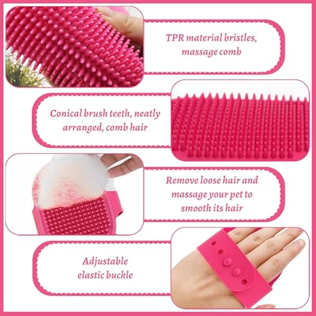 4 Pcs Cat Self Groomer,Silicone Grooming Strap Pad For Cats,Cat Groomer,2-In-1 Cat Self Groomer For Indoor Cats,Self Grooming Cat Brush For Kitten Sofa Chair Leg Scratching Post Cover(4 Colors)-t2OtuZlz