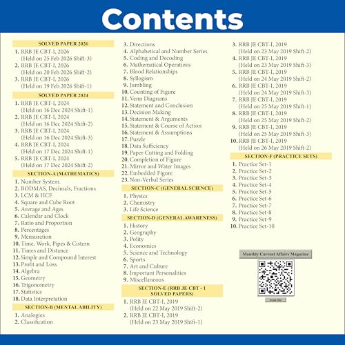 Image of PW All in One RRB JE (Junior Engineer) CBT - 1 Book 2026-27 Exam l Chapterwise Theory, Short Tricks and Exercises, 18 Previous Year Solved Papers (2026, 2024 & 2019) PYQs with 10 Practice Sets