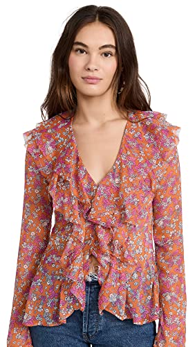 Haut imprimé Nina Free People pour femme vêtement bohème floral Tulip Ditsy XS
