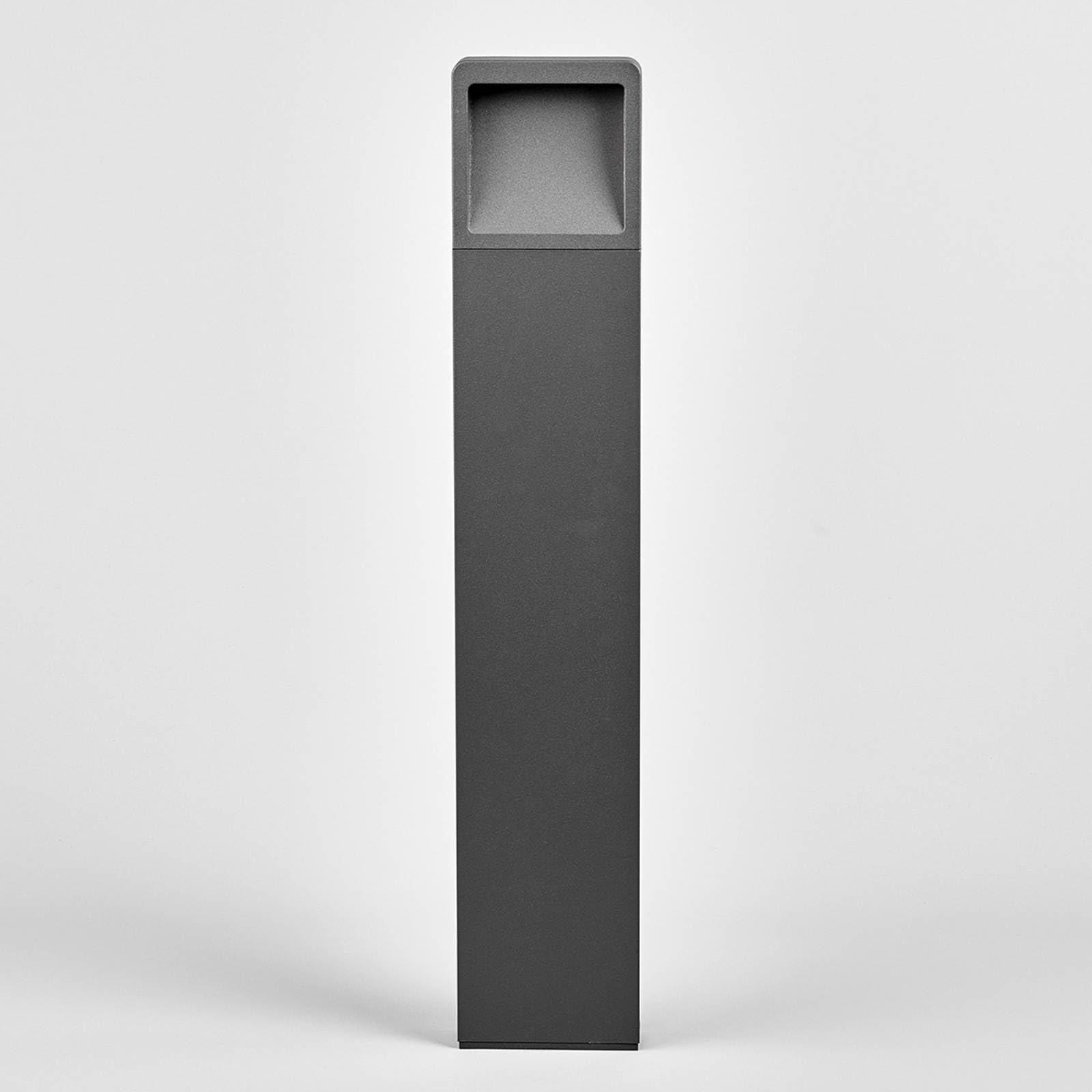 Lucande Lampada LED da esterni (Moderno) colore Nero, in Alluminio lampadina inclusa lampioncino paletto luminoso lampada viale lampione