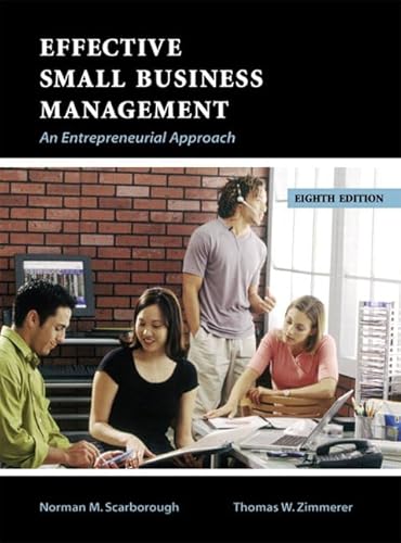 Effective Small Business Management: An Entrepreneurial Approach