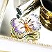 YU FENG Butterfly Trinket Box Hinged Small Jewelry Bejeweled Trinket Boxes Figurine Collectible Gift (trinket box ii)