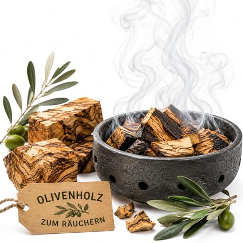 1 kg rookhout van 100% olijfhout, voor roken, grillen en barbecuen