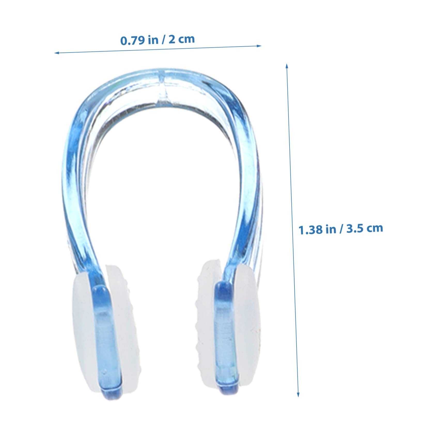 VINTORKY 4Pcs Skid Silicone Nose Clip for Comfortable Swimming Nose Plugs for Adults Portable Swim Supply for Pool Use