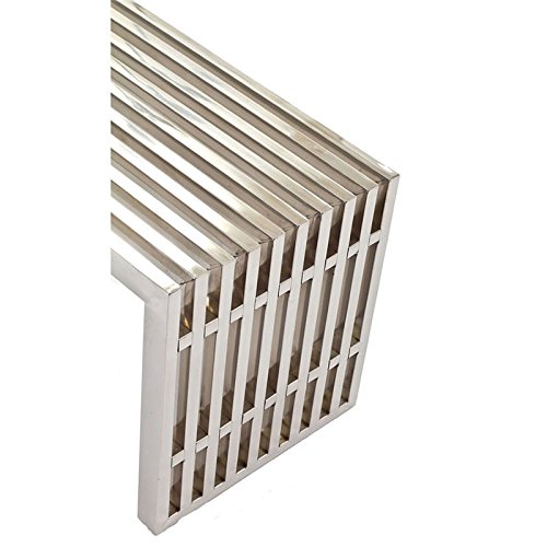 Modway Medium Gridiron Stainless Steel Bench #TOP3
