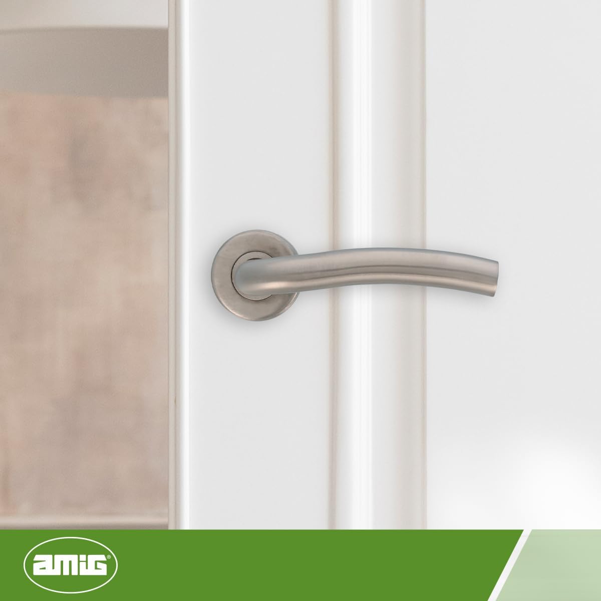 Amig - 9951 19ED Stainless Steel Door Handle | Modern & Elegant Design | Easy DIY Installation | Durable & Corrosion Resistant, Matte