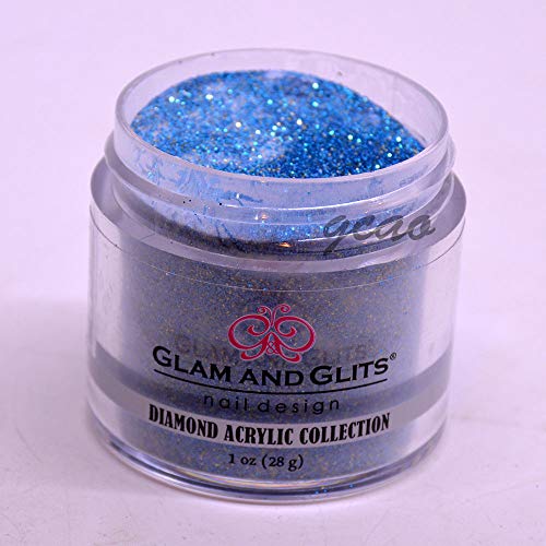 Glam Glits Acrylic Powder 1 oz Icey Blue DAC54