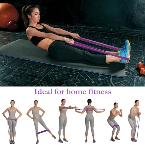 Image of 8 Pcs Resistance Bands Pull up Bands Pull up Assistance Bands Exercise Workout Bands for Working Out Muscle Training Physical Therapy Muscle Training Men and Women