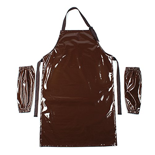 New Work Bib Apron,Utility Aprons For Women& Men,Water And Oil Resistant,Multipurpose Use,Come With 2 Pieces Of Sleeve Covers #TOP1