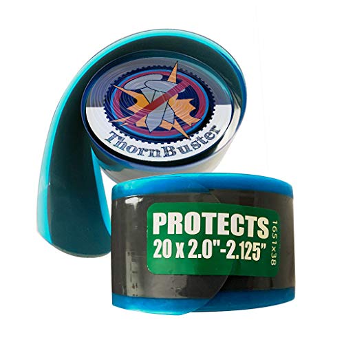 Thorn Buster, Inner Tube Protecting, Bicycle Tire Liner - Stop Flats For Bmx Bikes Using Green 20 X 2.0-2.125”  Bike Tires And Tubes With Hard Durometer Center Strip. (1 Liner) #TOP3