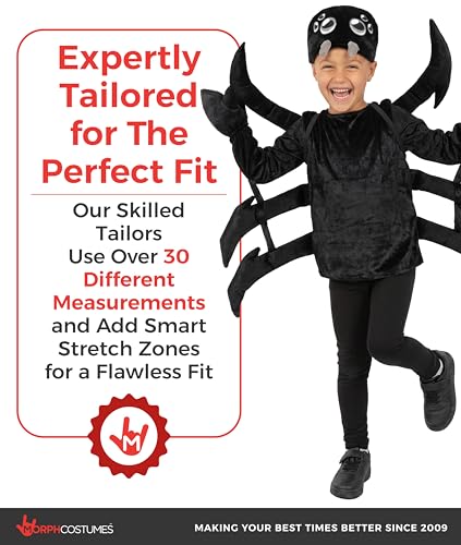 Disfraz Morph Araña Negra para Niños miniatura 4