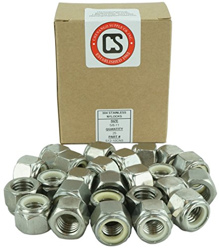 Image of Stainless 5 /8-11 Hex Nut, 304 Stainless Steel, 25 Pieces (5 /8-11 Hex Nut)
