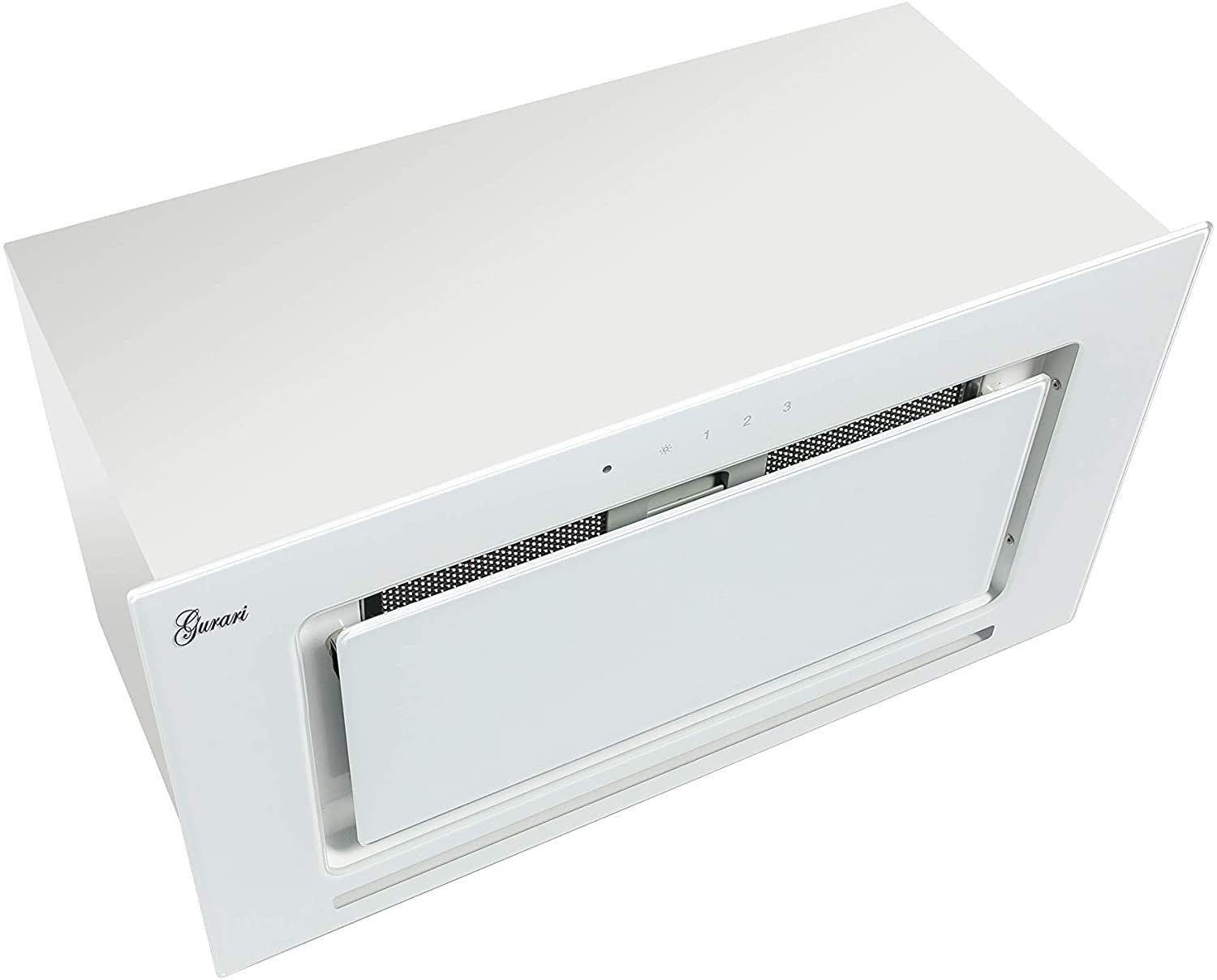 GCH E 217 WH 70 Prime N, campana extractora de techo de 70 cm, vidrio blanco, 1000 m³/h