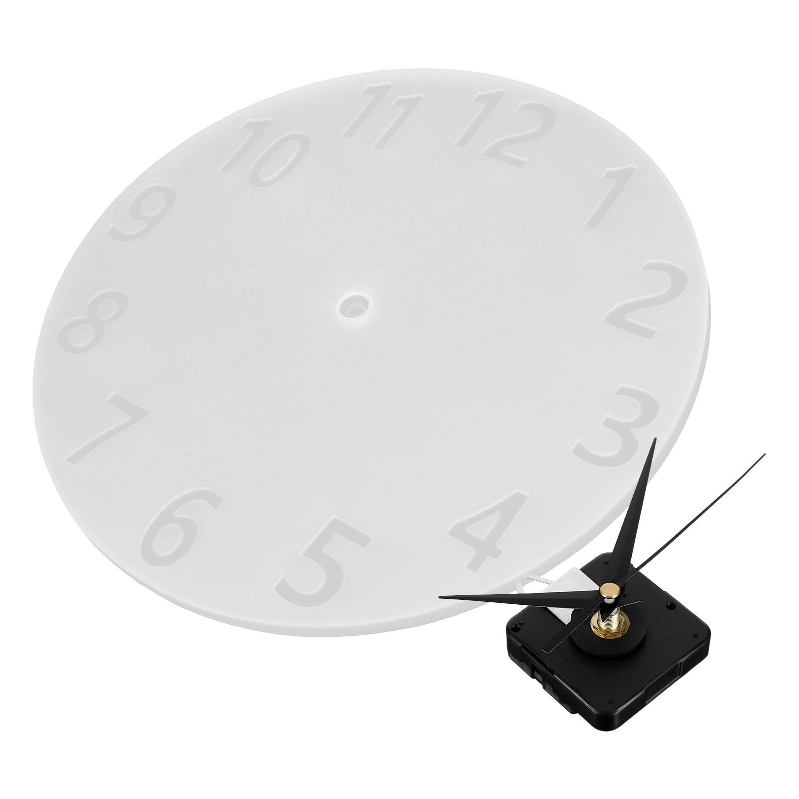Moldes para resina de reloj con números arábigos, silicona redonda para DIY
