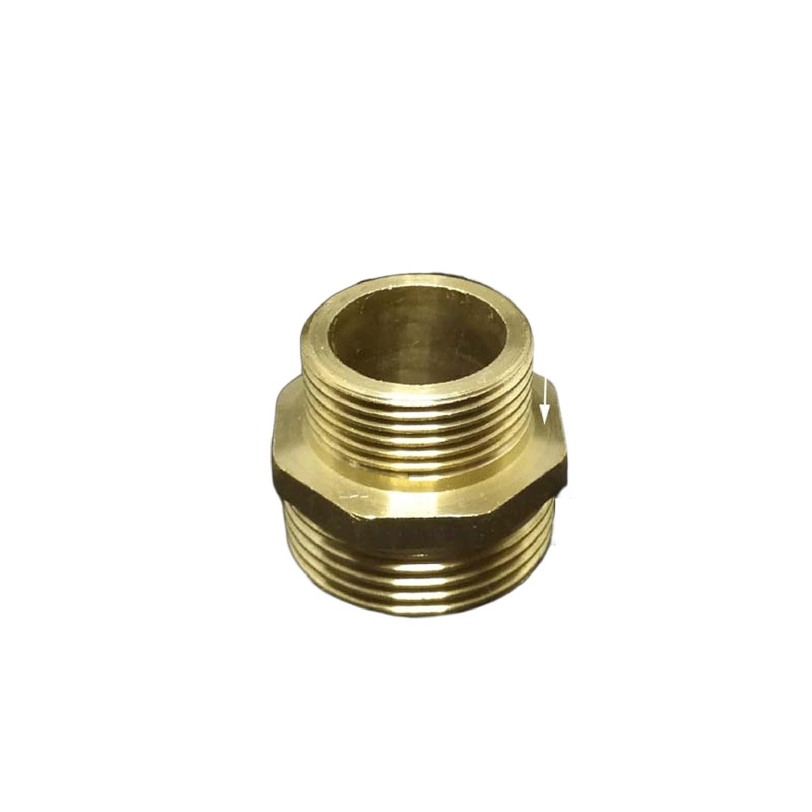 3pc Brass Pipe Hex Nipple Fitting Quick Coupler Adapter BSP Male Thread Reducer(DN20-DN25x72g)
