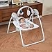 Baby Swing,Baby Swings for Infants,Easy-Fold Infant Swing with Adaptable Speed,Music,Timing,Portable Baby Swing Indoor/Outdoor,Baby Swing for Babies 0-6 Months 6-20 lbs White