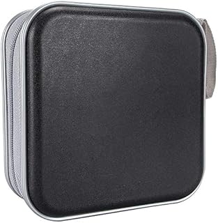 CD Holder CD Case Wallet DVD Binder DVD Organizer Storage Bag Album Hard Plastic 40 Capacity Portable Black CD Racks