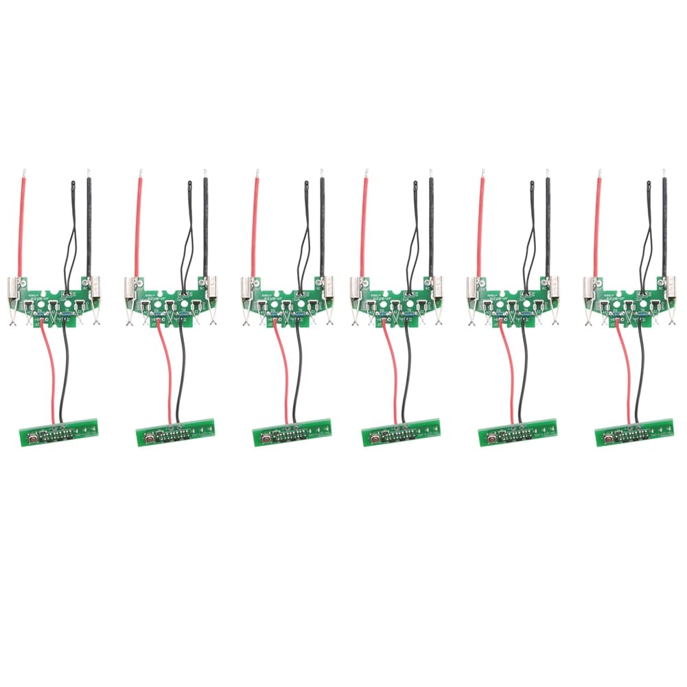 6Pcs BAT610 18V Lithium-Ion Battery PCB Charging Protection Circuit Board for 18V Li-Ion Battery